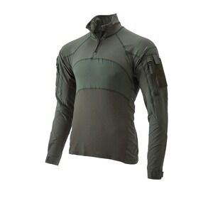 Massif Advanced 1/4 Zip Combat Shirt Mens Larg Sage Green FR Flame Resistant NEW